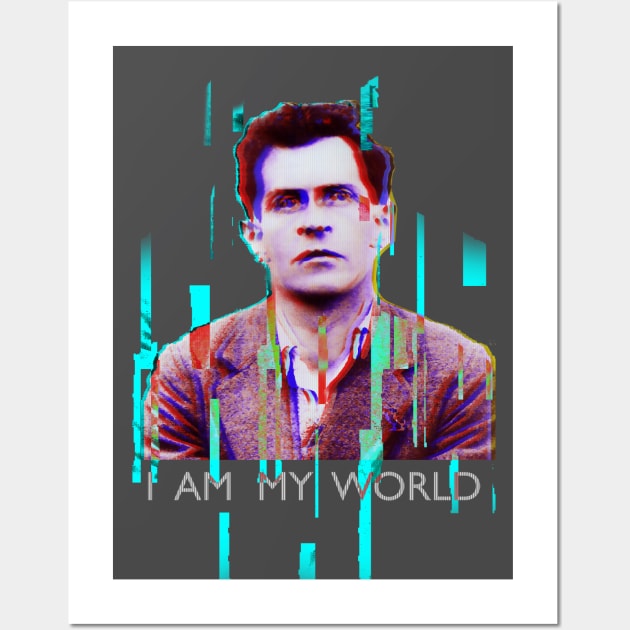 Wittgenstein: I am my world Wall Art by Blacklinesw9